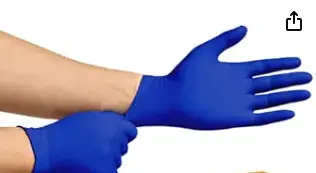 Nitrile Examination Gloves (Cobalt Blue-300 Pcs) (10 Boxes, X-LARGE)