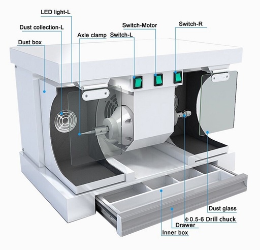 [JT-60] POLISHING MACHINE W/ DUST COLLECTOR