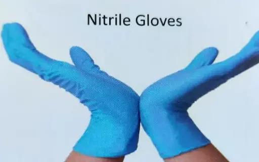 Nitrile Examination Gloves-(Blue) 